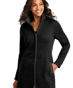 Port Authority Ladies Arc Sweater Fleece Long Jacket - Image 6
