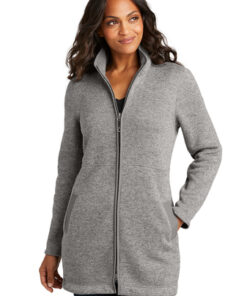 Port Authority Ladies Arc Sweater Fleece Long Jacket - Image 1