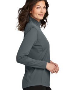Port Authority Ladies Dry Zone UV Micro-Mesh 1/4-Zip - Image 3