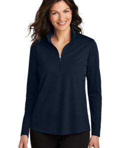 Port Authority Ladies Dry Zone UV Micro-Mesh 1/4-Zip - Image 6