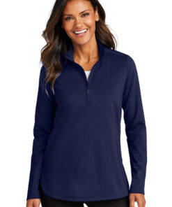 Port Authority Ladies C-FREE Double Knit 1/4-Zip - Image 7