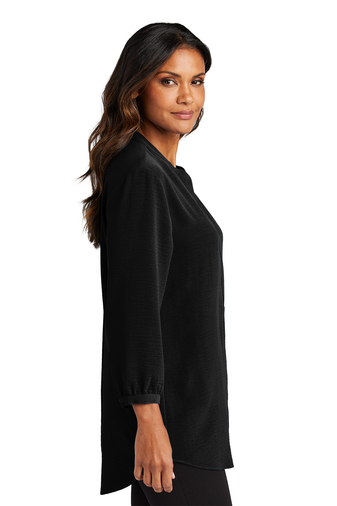 Port Authority Ladies 3/4-Sleeve Textured Crepe Tunic
