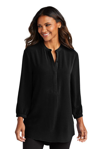Port Authority Ladies 3/4-Sleeve Textured Crepe Tunic