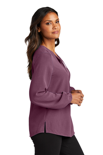 Port Authority Ladies Textured Crepe Blouse