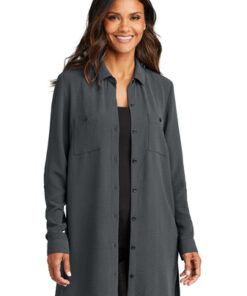 Port Authority Ladies Textured Crepe Long Tunic - Image 1