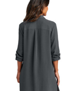 Port Authority Ladies Textured Crepe Long Tunic - Image 2