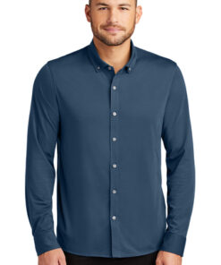 Mercer+Mettle® Stretch Jersey Long Sleeve Shirt - Image 8